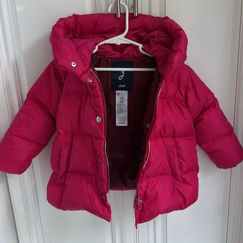 Jacadi Paris girl puffer jacket with hoodie, size 3A (96cm) - Picture 3 of 15